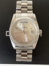 DUGENA Day Date silber 39mm *OVP* Full Set