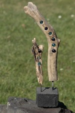 Deko , Treibholz , Glasmurmeln