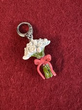 Fossil Charm Anhänger Bettelarmband „Blumenstrauß“ mit Schleife