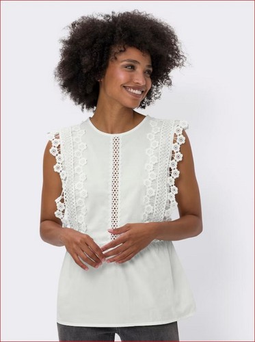 Bluse weiß damen heine - bluse,