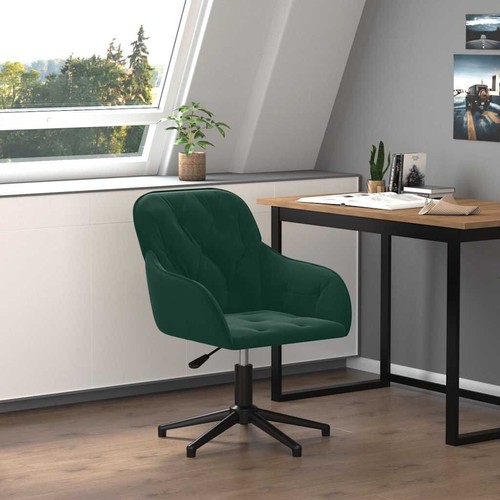 Bürostuhl drehbar dunkelgrün - bürostuhl,