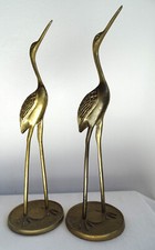 Zwei Vintage Reiher Kranich