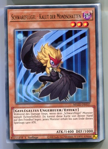 Schwarzflügel kalut - yu-gi-oh,