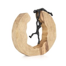 Skulptur Teamwork Holzdeko