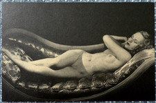 Vintage Postkarte Nackte Dame