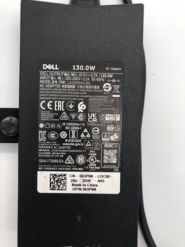 Dell 130w netzteil - netzteil, 19,5v