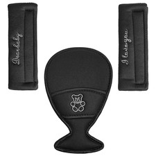 Universal Gurtpolster Set für Babyschale, Buggy, Kinderwagen und Autositz, Groß