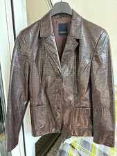 Bianca Kunstlederjacke Braun