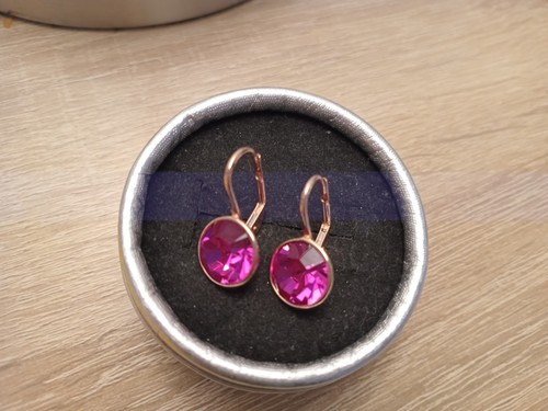 925 silber ohrringe rosegold - ohrringe,