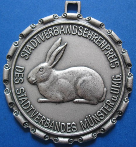 Alte medaille kaninchenzucht - medaille,