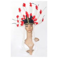 INDIANER FEDERKOPFSCHMUCK # Karneval Kostüm Party Häuptling Kopfschmuck Federn