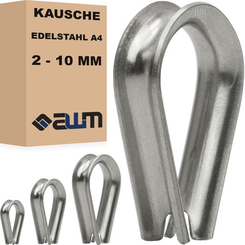 Kauschen edelstahl seil - edelstahl,