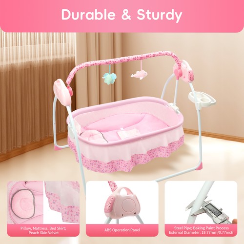 Elektrische babyschaukel mit - elektrische,