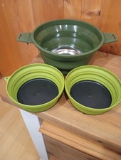 Falttopf ähnlich seatosummit Camping topf Silikon Set 3 Teile bowl Müsli Schale