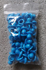 40 Schnuller Baby blau Streudeko Windeltorte Geburt Taufe Einladung Deko