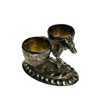 800/- Silber Esel mit Körben