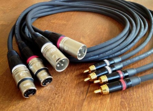 4x2 meter xlr cinch - meter, xlr-cinch-kabel