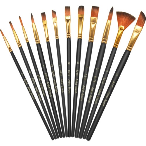 Acrylfarben pinselset - pinselset, 12