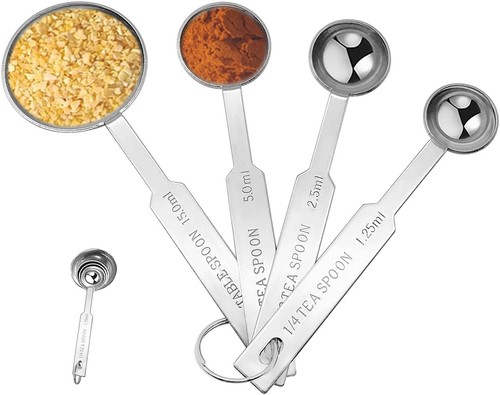 Edelstahl messlöffel sets 4 - messlöffel,