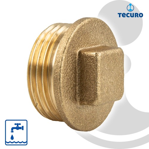 Tecuro stopfen mit vierkant - mit,