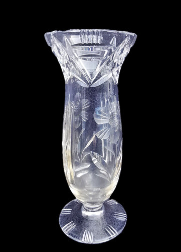 Vase bleikristall schwer - vase,