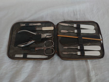 SEHR ALTES MANIKÜRE SET ~ in Etui ~ 10 Teile