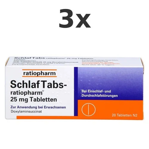 Schlaf tabs ratiopharm 25 - 3x, tabs-ratiopharm