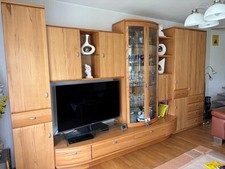 Mustering Wohnwand Buche Anbauwand Wohnzimmerschrank mit Barfach NUR ABHOLUNG