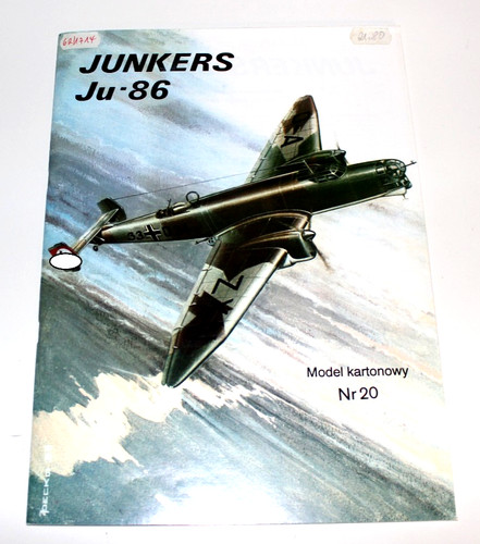 Model card junkers ju 86 - 1:33,