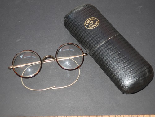 Alte antike nickelbrille mit - antike,