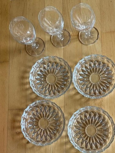 Glas schalen dessert - 12,
