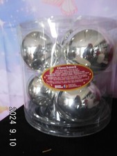 Christbaumkugeln/silber/neu/Gl