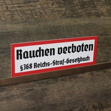 Schild Rauchen verboten §368
