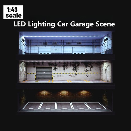 Diorama garage modell led - diorama,