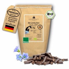 Bio Leinkuchen FEST Pferd Leinpellets Leinsticks nur deutsche Leinsaat