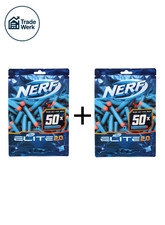2 x Nerf Elite 2.0 50er Darts Pfeile Nachfüllpack | Nerf Pistole Elite 2.0