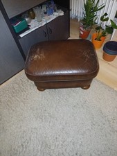 Puff Lederhocker mit