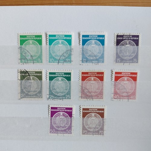 Ddr dienstmarken teilsatz 10 - teilsatz, (10