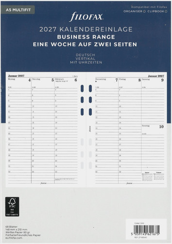 Filofax kalendereinlage din - filofax,
