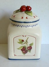 VILLEROY & BOCH COTTAGE CHARM KAFFEEDOSE GROSSE VORRATSDOSE KIRSCH DEKOR
