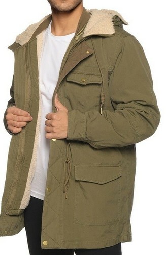 Herren parka jacke - 2-in-1,