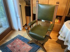 ? Scherenstuhl Eiche Lutherstuhl Scherensessel Gründerzeit Historismus Antik