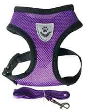 Katzen-Hundegeschirr mit Leine Verstellbare Weste Polyester-Mesh Hunde und Katze