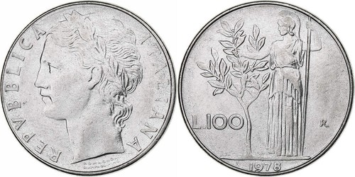 100 lire italien - 100,