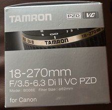Tamron Megazoom AF 18-270mm F/3.5 -6.3 Di II VC PZD für Canon/ Inkl Sonnenbl.end