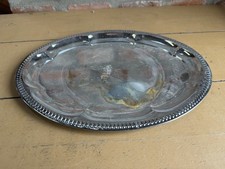 Vintage Silbertablett Oval