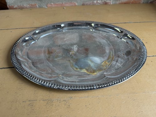 Vintage silbertablett oval - vintage,