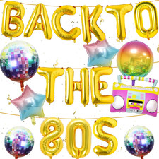 80er party deko ballon set - party,