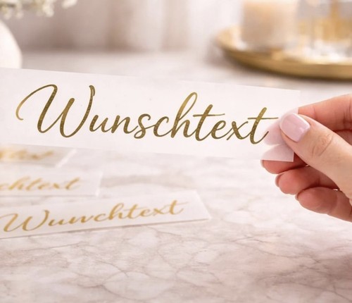Aufkleber eigener text diy - eigener,