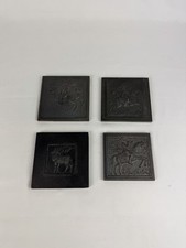 4x Gusseisen Kachel | Antik